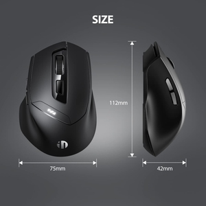 Indhic DR01 BT 3 modalità di ricarica senza fili Mouse silenzioso gioco da ufficio Computer portatile uso domestico - Product Image 2