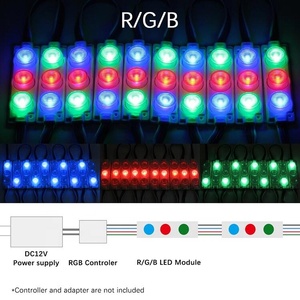 <strong>3W</strong> RGB <strong>LED</strong> Module Injection Lens 3 <strong>Led</strong> 12V Sidelight Super Bright Advertising Sign <strong>LED</strong> Light