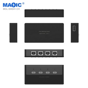 New High Speed USB2.0 Printer <strong>KVM</strong> Switcher <strong>4</strong> <strong>Input</strong> <strong>1</strong> <strong>Output</strong> USB Printer Cable for Monitor Data <strong>Switch</strong>