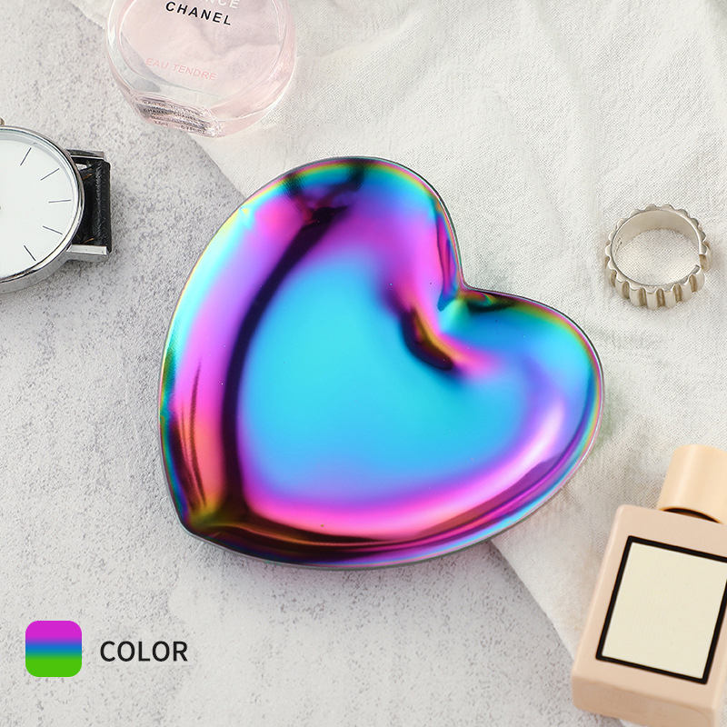 Rainbow-heart shaped