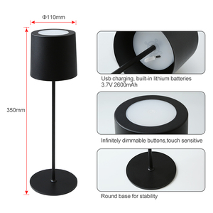 带无线充电器台灯的发光二极管台灯 - Product Image 4