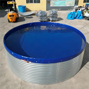 Mật độ cao công suất lớn mạ kẽm tấm bể cá phổ biến thiết bị nuôi trồng thủy sản bể bơi nuôi cá vuông tốt - Product Image 3