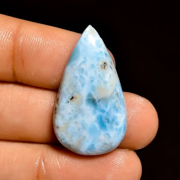 Larimar naturale cabochon gemma forma di pietra larimar per la realizzazione di gioielli di dimensioni libere gemma