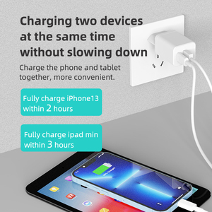 EU PD ที่ชาร์จเร็ว30W USB C และ USB อะแดปเตอร์แปลงไฟแบบเร็วชนิด C สำหรับชาร์จ Apple iPhone อะแดปเตอร์แปลงไฟ - Product Image 3