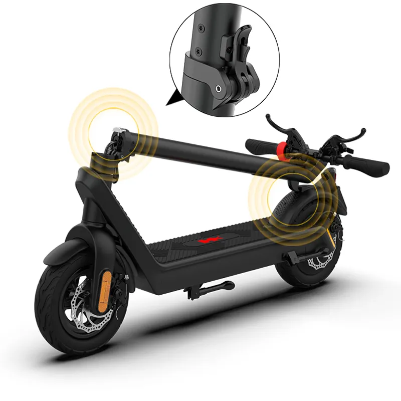 Scooter elétrico para adulto raycool, pneus da ue, 100km, longo alcance 1000w, dual drive, para pneus elétricos, 10 polegadas, dobrável
