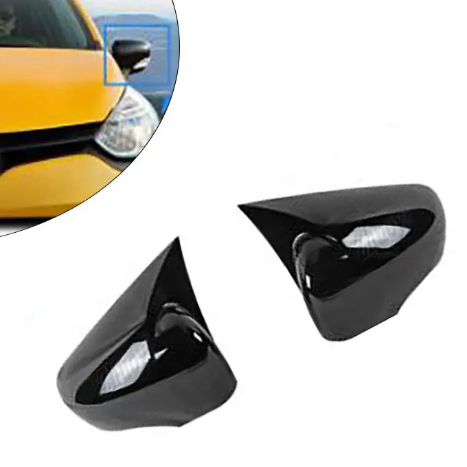 2023 nueva cubierta de espejo lateral estilo Devil Horn para Renault Clio fibra de carbono negro Exterior modificado accesorios piezas de automóvil de plástico