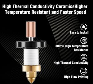 Ceramic Heating Block <strong>Kit</strong> 300 Degree High Temperature 300 Degree 600mm/s High Speed Printing for <strong>K1</strong> MAX / <strong>K1</strong> 3D Printer Upgrade - Product Image 2