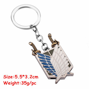 Anime kolye Titan Wings of Liberty araştırma kolordu kolye Metal alaşım zincir takı kadınlar için takılar