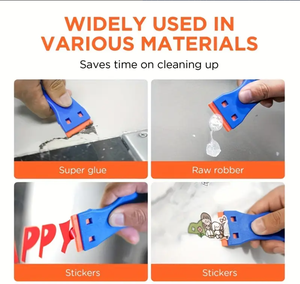 OEM tùy chỉnh tự động cửa sổ Tint Vinyl công cụ loại bỏ thiết kế mới tự làm nhựa dao cạo lưỡi scraper Decal Sticker tay công cụ - Product Image 3