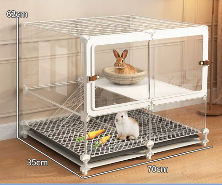 Double couche (70*35*62) panoramique transparent-plate-forme de deux-couche