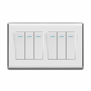 Universal 6 Gang Household Use Maximum Voltage 250 V Wall 6 Gang 1/2 <strong>Way</strong> <strong>Switches</strong> - Product Image 1
