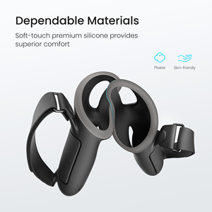 KIWI Design for <strong>Quest</strong> Cover Controller Grip for Meta <strong>Quest</strong> 3 Extended Silicone VR Grip Cover Protector with Battery Opening - Product Image 3