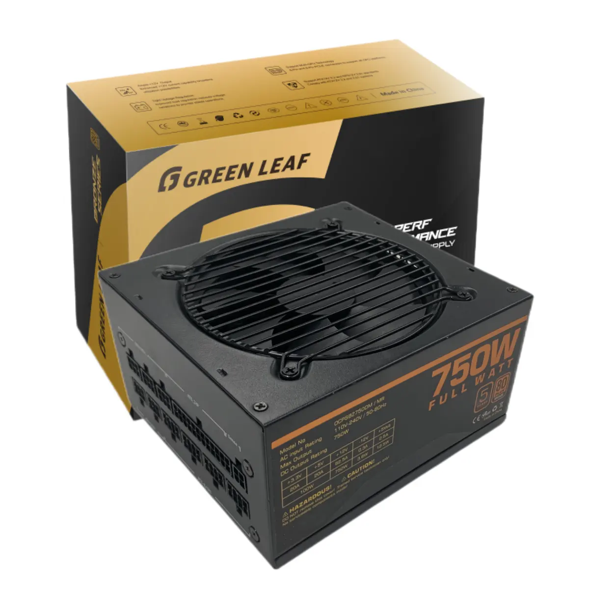 Alimentatore di vendita caldo Atx 550w-750w per Pc Gaming custodia completamente personalizzata e alimentatore Logo