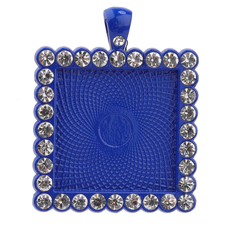 Bleu saphir éclatant Diamant blanc