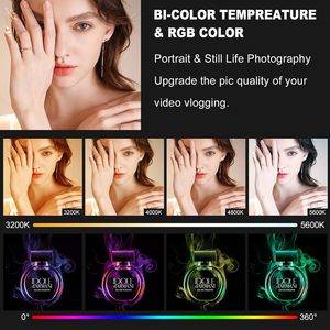 Gvm แผงไฟวิดีโอ LED RGB 2ชิ้น800D ผู้ขายที่ดีที่สุดชุดไฟเติมสำหรับถ่ายภาพแบบมืออาชีพพร้อมแอปควบคุมไฟสตูดิโอ