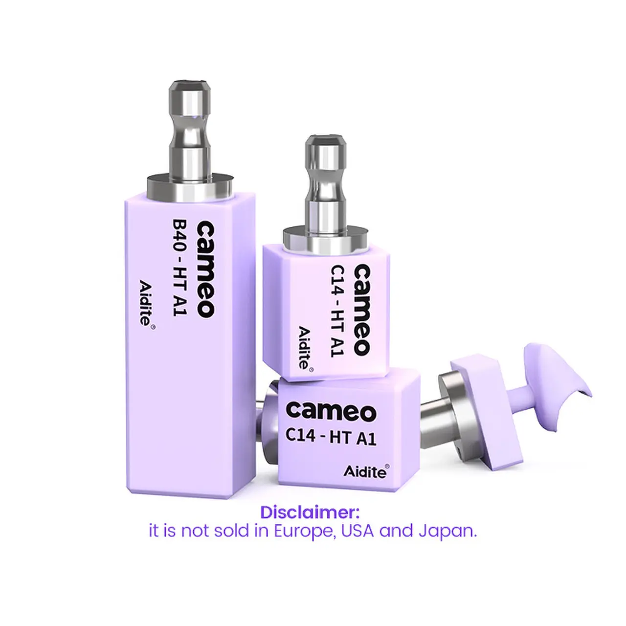 Aidite Natural Color Glaskeramik Lithium di silikat Dental material für Dental Cadcam System