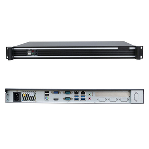 HVAEIPC 1U Mini con Intel Core I3 I5 2 LAN 2 COM 6 USB VGA Pantalla para maquinaria industrial Computadora de escritorio sin ventilador PC SSD 15W