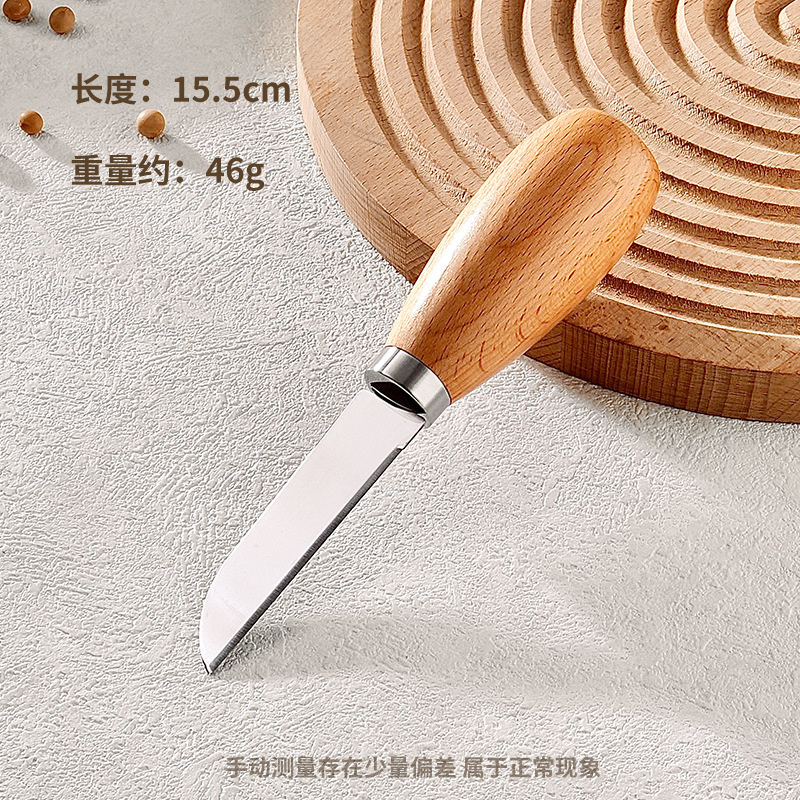 Coltello da frutta 420 con manico in legno