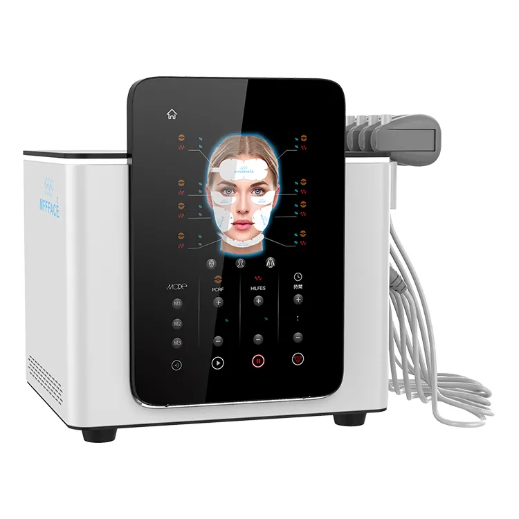 Ems Stimulator otot elektrik Rf pemijat wajah frekuensi Radio pemijat wajah stimulasi otot wajah dinamis stimulasi wajah