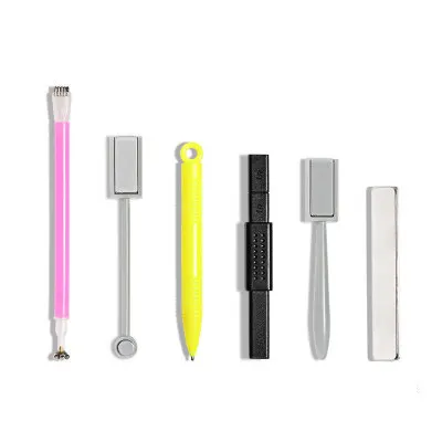 Personalizza 8 stili penne magnetiche per unghie bastoncini forti Cat Eye Gel Polish Set di strumenti per magneti per Nail Art con Design floreale a doppia testa