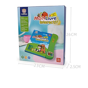 French enish E Book Early Education Machine Sound Book per bambini che imparano giocattoli Audio libro alfabeto numeri - Product Image 3