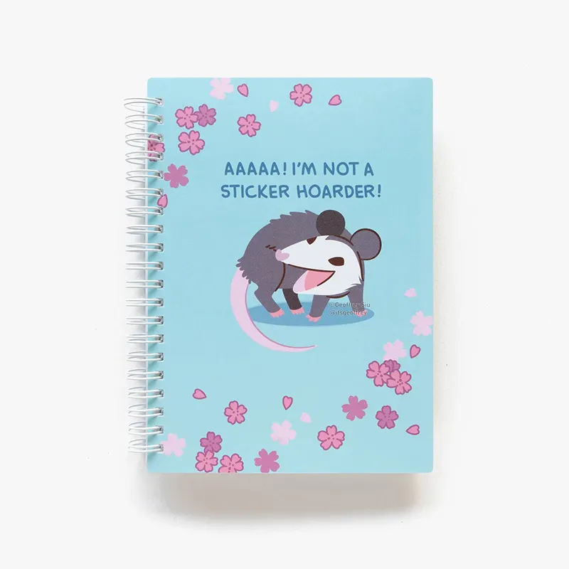 Hot Sale Cute Animals Padrão Impressão Personalizada Folha Espiral Release Gift Sticker Book