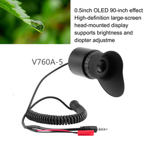 V760A-5ช่องมองภาพแบบอินฟาเรดแบบตาเดียว0.5นิ้วที่มองเห็นในเวลากลางคืนมีหน้าจอแบบสวมเครื่องมือค้นหามุมมองแบบพกพาสำหรับ90in - Product Image 3