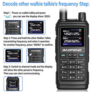 Baofeng UV 17 PRO GPS Luftband Walkie Talkie 999CH Funk frequenz NOAA Sechs Bänder Amateur Ham Funkgerät für die Jagd - Product Image 5