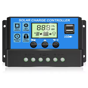 10A 12V/24V PWM Controlador de carga solar con pantalla LCD sistema de energía solar 12V kit solar - Product Image 5