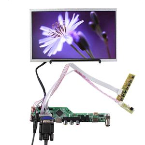 Hd-Mi Vga Av Usb Rf液晶テレビメインボードLvdsスクリーンケーブル10.1 "1366X768オートバイ用ディスプレイスクリーン液晶ディスプレイ - Product Image 1