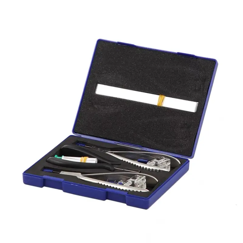 Kit di strumenti professionali per laboratorio ottico in acciaio inossidabile Silhouette pinza Set telaio senza montatura occhiali ottimale per la riparazione degli occhiali