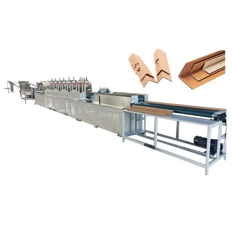 Línea de producción de protección de borde de papel, máquina de fabricación de borde angular de esquina de papel