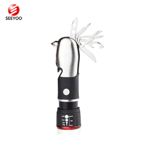Torcia elettrica di emergenza principale multifunzionale del martello dell'interruttore della finestra dello strumento di sicurezza della torcia di autodifesa di sopravvivenza portatile - Product Image 1