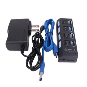 4端口USB 3.0充电集线器独立电源开关5gbps分路器扩展多功能USB 30集线器30独立库存 - Product Image 4