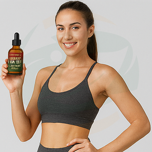 สารสกัดน้ำหยดสมุนไพรฮอร์นี่โกทวีด สูตรผสมสำหรับผู้ใหญ่ ผลิตภัณฑ์เสริมอาหาร OEM แบรนด์ส่วนตัว ผสมอัชวกันดา มาคา และเฟนูกรีก เพื่อการจัดการพลังงาน - Product Image 4