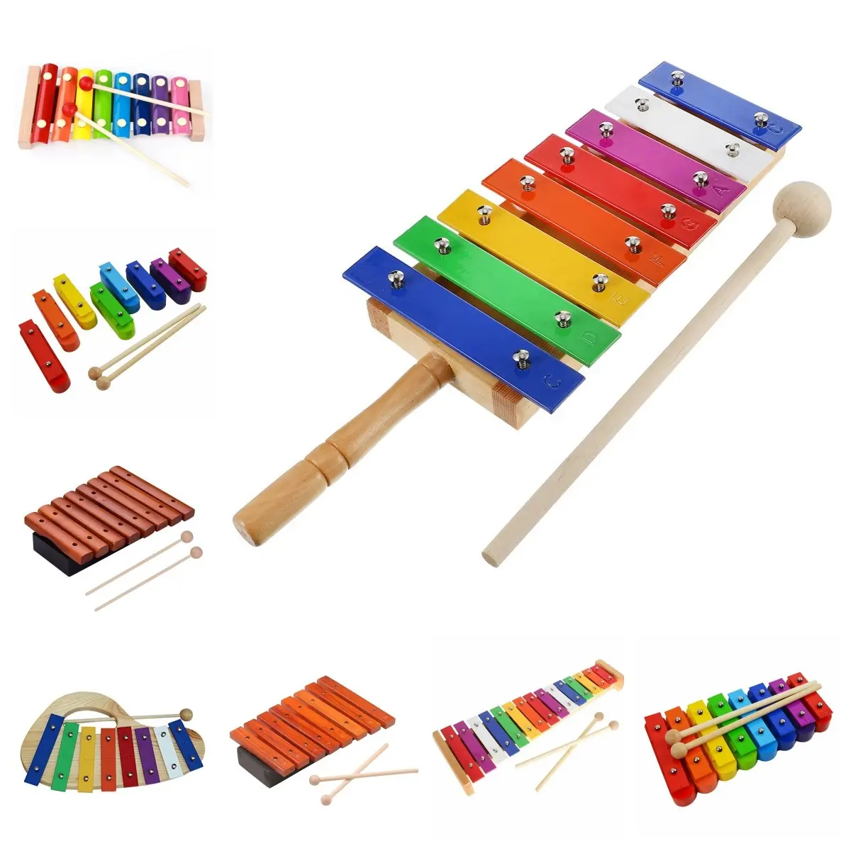 Niños Instrumentos musicales Juguetes para la escuela Xilófono para niños, Xilófono de madera Orff Instrumento DE MÚSICA