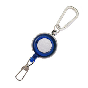 <strong>C</strong>-<strong>Shaped</strong> Metal <strong>Key</strong> Chain with Easy Pull-Up with Buckle Retractable Badge Lanyard for ID Cards <strong>Key</strong> Organization Available in Red - Product Image 2