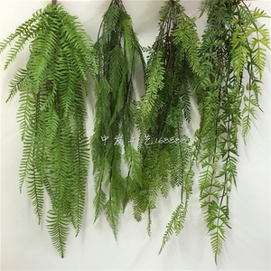 Hot Simulation Green Plant Wall Hanging Rattan Plants Persian Fern Pipe Ceiling Door Decoration