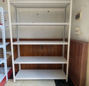 Tùy chỉnh góc Kệ rãnh kính kệ 5 kệ 2m Chiều cao pre-lắp ráp tự dính phong cách Châu Âu - Product Image 1