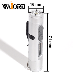 Waiord Tự Bảo Vệ <span class=keywords><strong>Torch</strong></span> Xách Tay Đèn Pin Bật Lửa Keychain Đèn Pin Sạc <span class=keywords><strong>Torch</strong></span> Ánh Sáng Có Thể Sạc Lại UV Ánh Sáng <span class=keywords><strong>Torch</strong></span> - Product Image 3