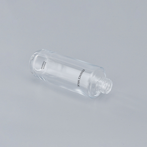 115 מ "ל בצורת צילינדר זכוכית ריקה מיכל אריזה פנים קרם פנים סרום בקבוק זכוכית צנצנות תרסיס בקבוקים עם משאבה - Product Image 6