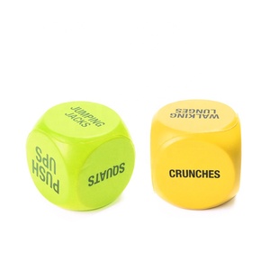 OEM ODM tùy chỉnh PU bọt yoga 6-Side DICE Trắng đa diện xúc xắc Hot Bán Thần Tài Cube chơi xúc xắc với từ Jumbo bọt bóng - Product Image 1