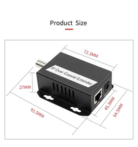 Metal <strong>Camera</strong> Network Signal <strong>IP</strong> Extender RJ45 to <strong>BNC</strong> Network to Coaxial Transmitter for CCTV System - Product Image 3