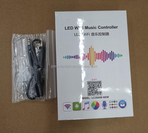 LC2000B-NEW <strong>WiFi</strong> Music <strong>Controller</strong> LC2000B DC 5-30V SPI RGB <strong>LED</strong> Digital Pixel Light Built-In Microphone DMX512 Smart <strong>Controller</strong> - Product Image 2