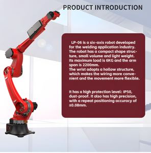 LPMIE 6-Achsen-Kleinroboterarm Preis Laden und Entladen Schweißen Sprühen Lackieren Roboterarm - Product Image 5