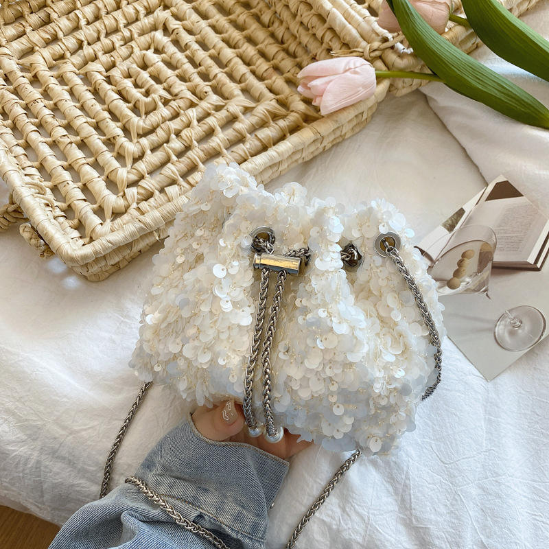 Mini 881 Paillettes Beige