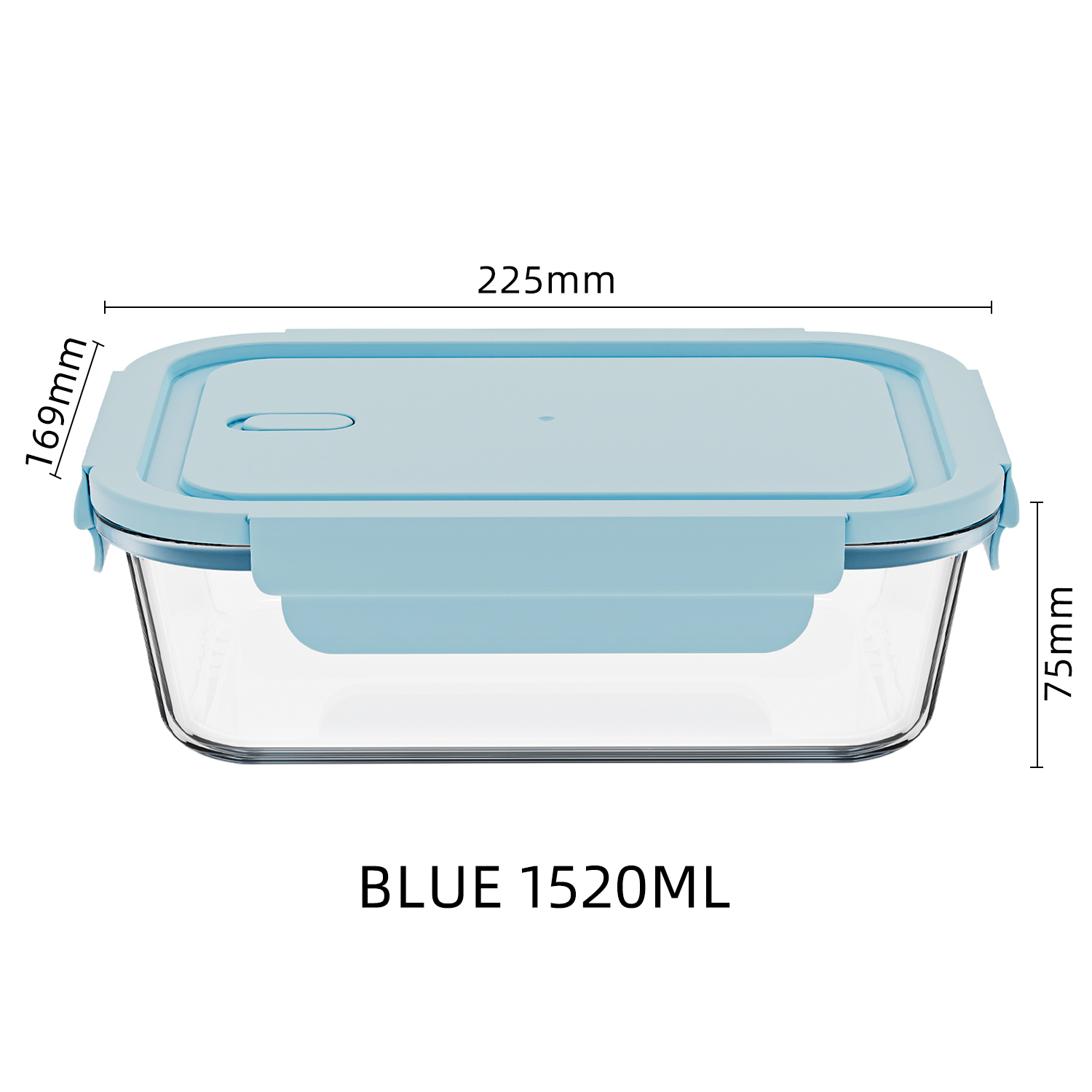 Bleu 1520ML 225*169*75mm