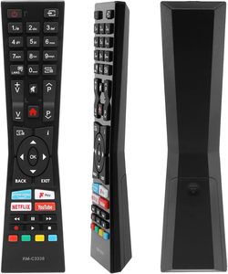 สำหรับรีโมท JVC yibichin RM-C3338 RC43101P รีโมทคอนโทรลด้วย PRIME Video fplay YouTube และปุ่ม Netflix ไม่จำเป็นต้องตั้งค่า - Product Image 2