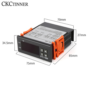 LEDデジタルサーモスタット温度コントローラーSTC-1000インキュベーターAC110-220V用温度調節器リレー加熱冷却 - Product Image 6