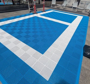 Rigid Modular Colorful Interlocking pp Garage Floor Tiles Plastic Garage Flooring for Car Detailing Shop Workshop